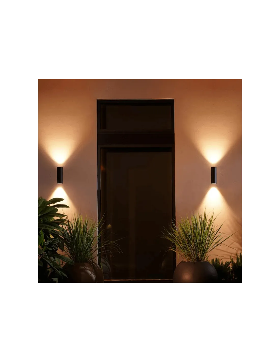 Applique murale LED intelligente Appear noir Philips Hue | leonleds
