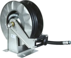 Arrotolatore orientabile inox per gasolio con tubo 15m 