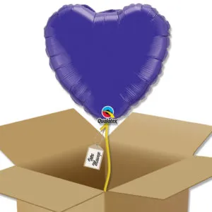 Ballon Cœur – Violet chrome