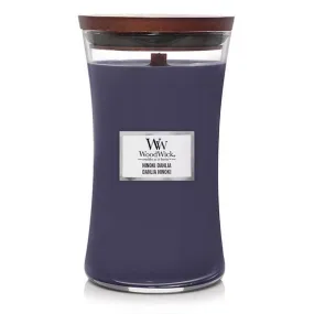 Bougie Woodwick Dahlia Hinoki, grande jarre