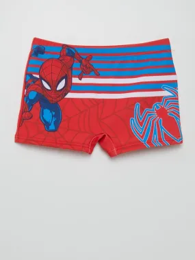 Boxer de bain 'Spiderman' - Rouge