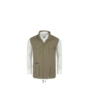 Brigg Gilet reporter grande taille beige - Size-factory