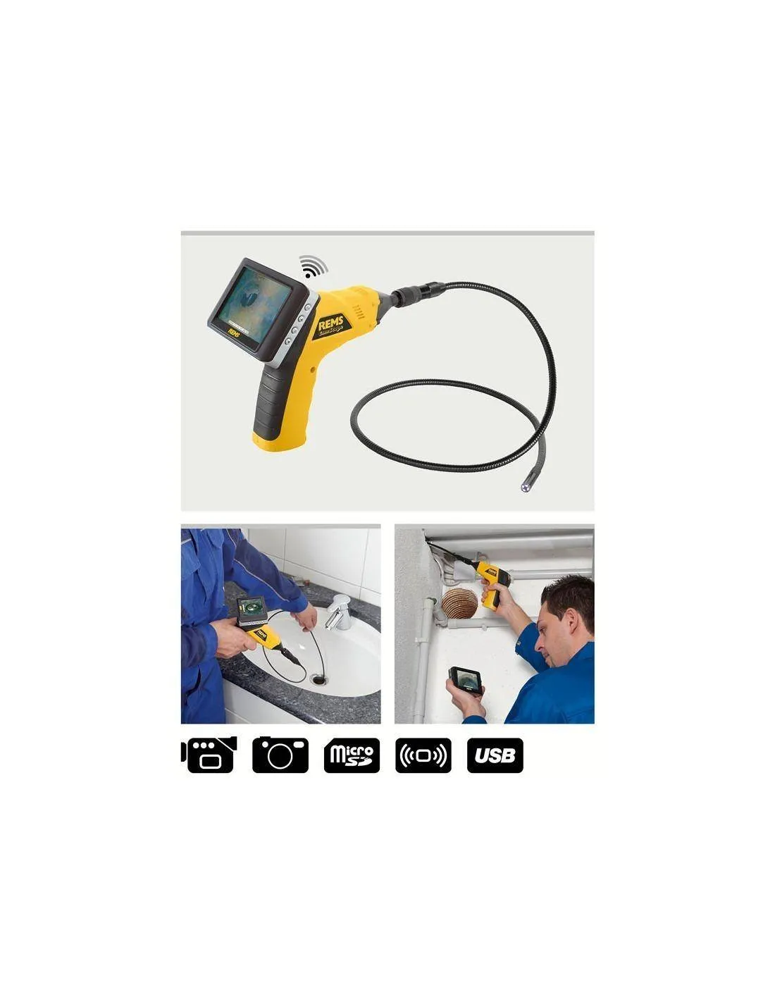 Caméra d‘inspection CamScope Set 16-1 - 175110 R220 - REMS