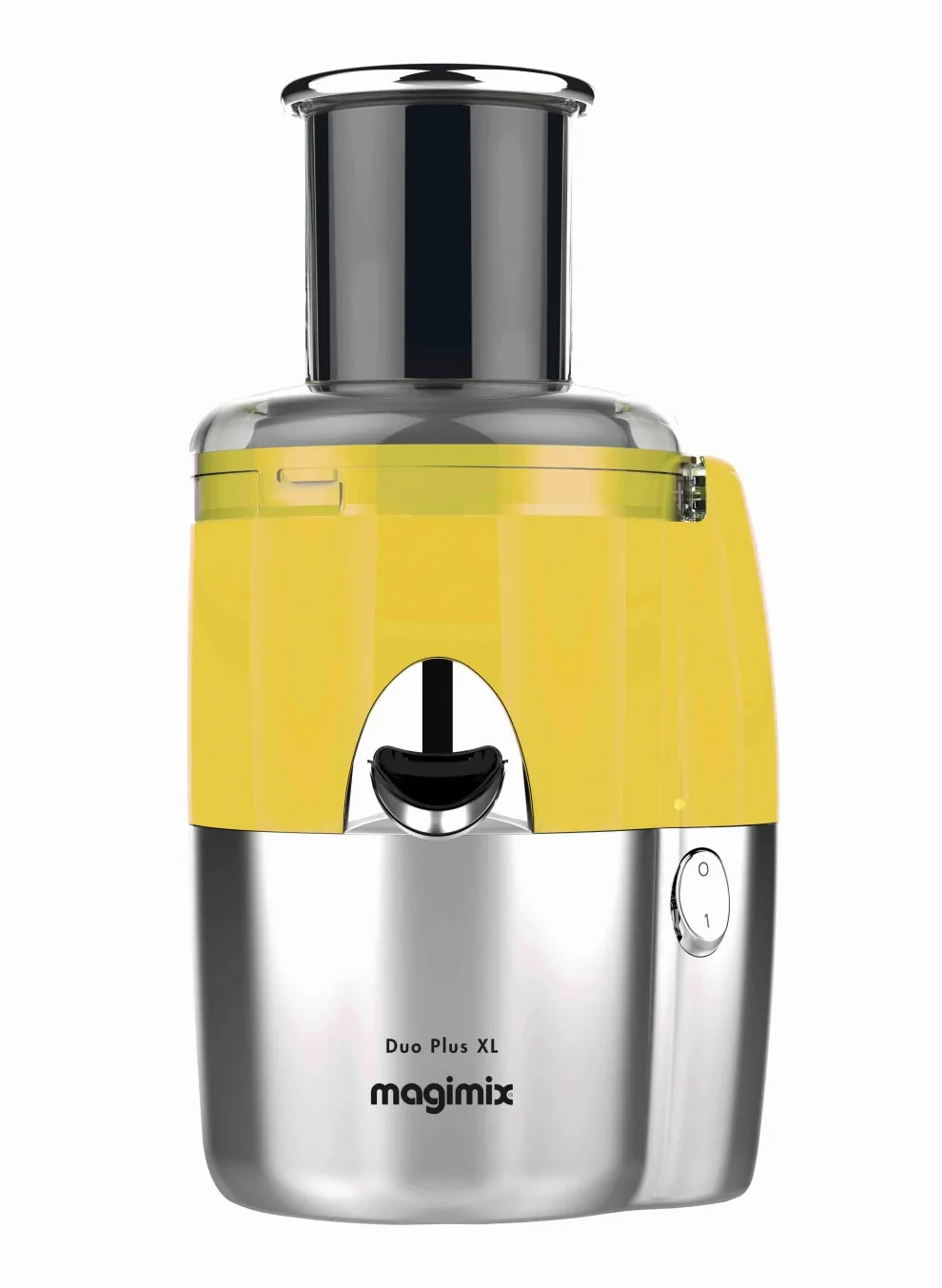 Centrifugeuse Duo Plus XL jaune et chromé mat