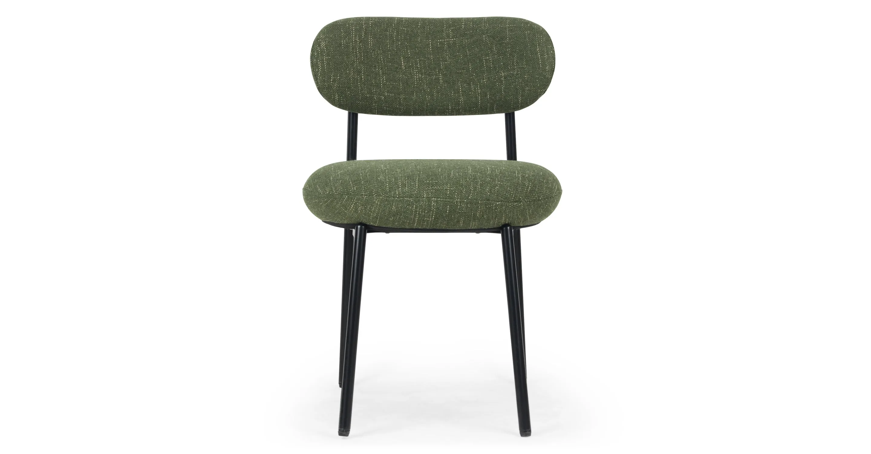 Chaise MAIA vert cactus & metal noir 