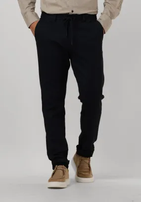 dstrezzed pantalon the lancaster tapered jogger pattern sweat bleu foncé