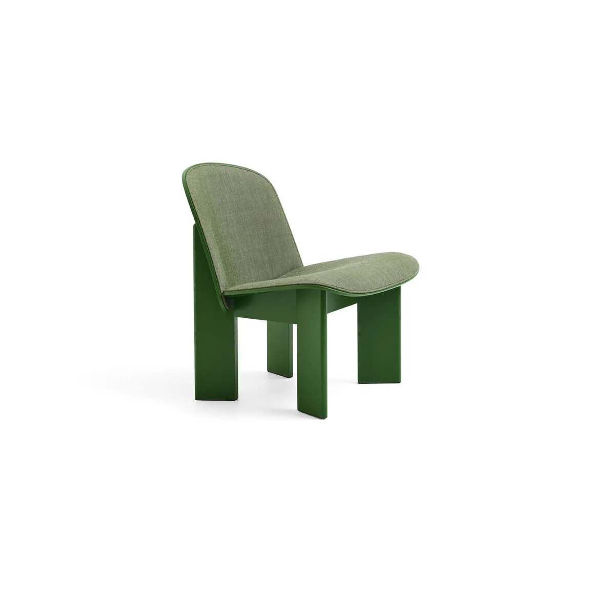 Fauteuil en hêtre vert laquée à l'eau revêtement tissus canvas 926Chisel