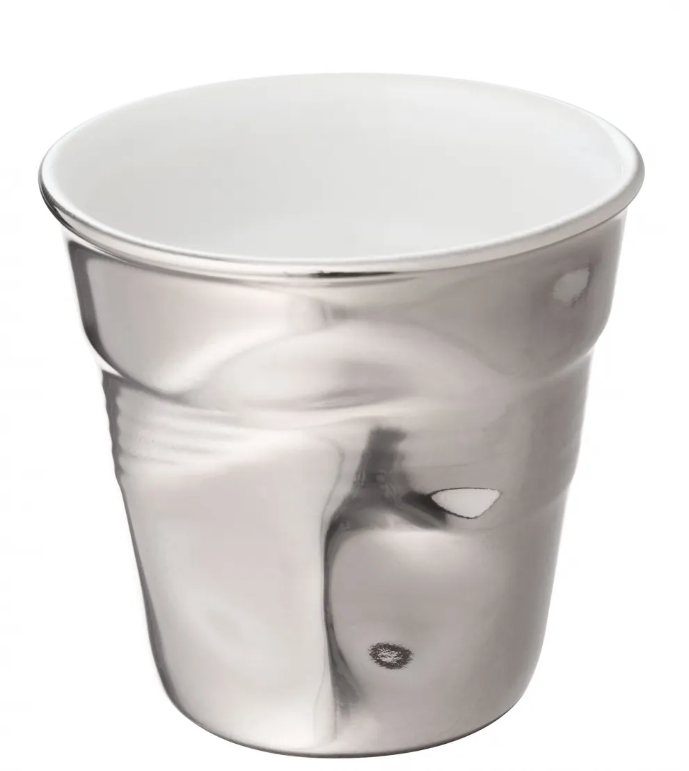 Gobelet froisse 8cl argent véritable