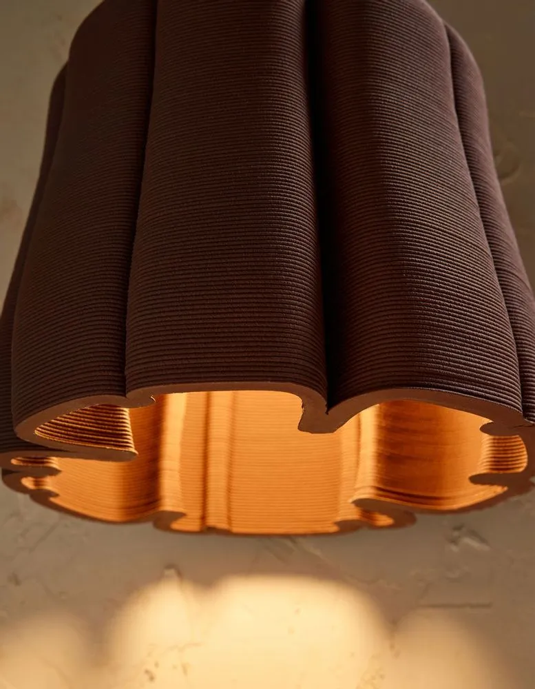 Gourd - 3d ceramic printed hanging lamp
