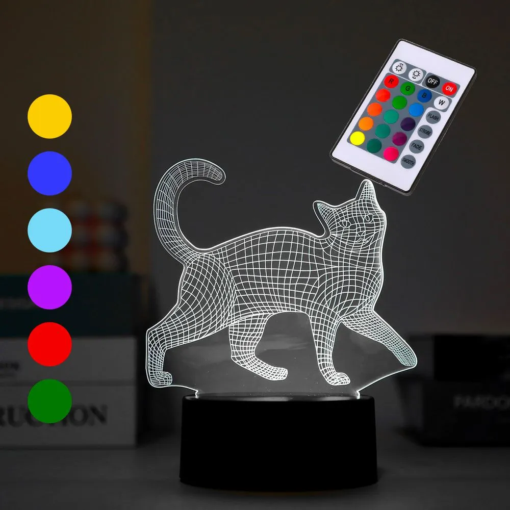I-total new 3d lamp - touch basee and remote controller