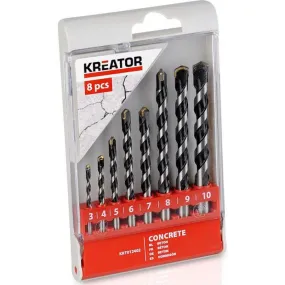 Kreator Kit de Forets à Béton Ø 3-10 mm - 8 pièces | MarketOnWeb