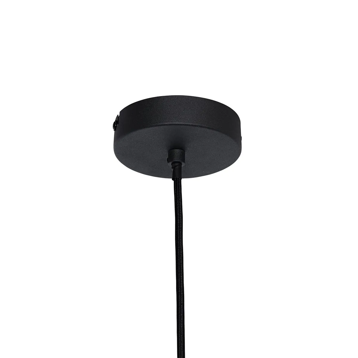 Lampe à suspension orientale bambou noir 30 cm - Pua