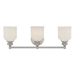 MELROSE Murale salle de bain Nickel - 8-6836-3-SN | SAVOYS