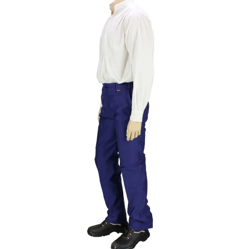 PANTALON MOLESKINE TAILLE BASSE BLEU