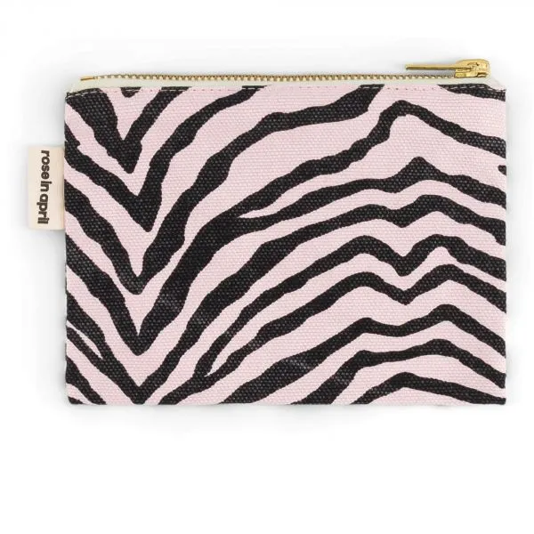Petite trousse Marie Zèbre Rose