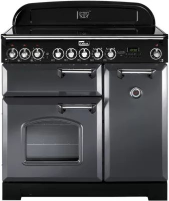 Piano de cuisson vitrocéramique FALCON CLASSIC DELUXE 90  ARDOISE CHROME 