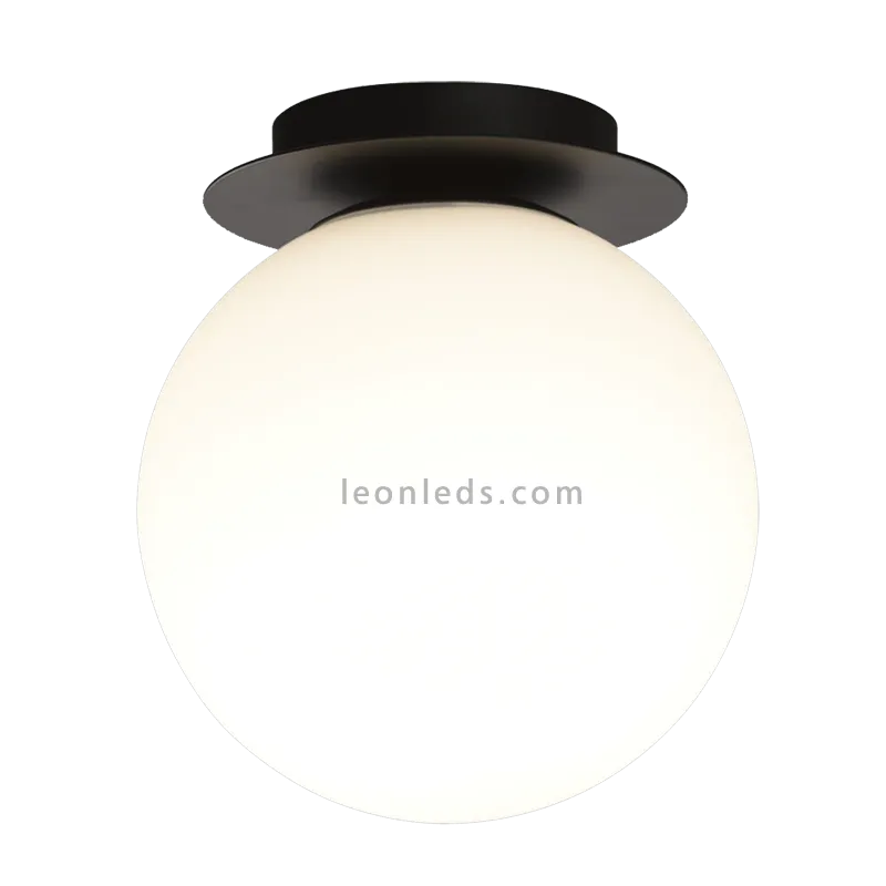Plafonnier LED Parma avec abat-jour rond en verre de 12 cm ACB Iluminación | LeonLeds.com