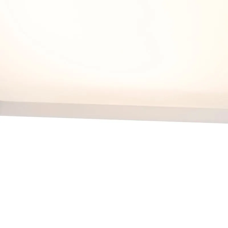 Plafonnier moderne blanc 34,5 cm avec LED - Edor