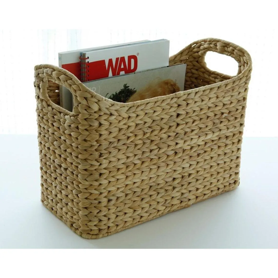 Porte-magazines tressé - Blanc | 3 Suisses