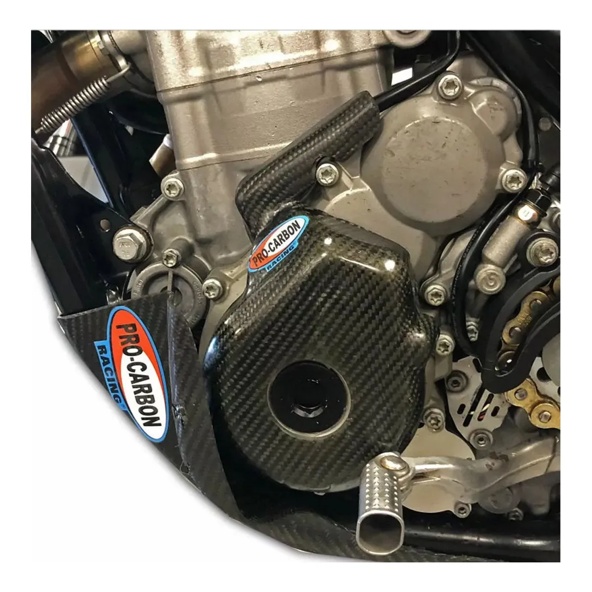 Protection carbone de carter d'allumage PROCARBON KTM 250/350 SXF 2016-2020 Husqvarna 250/350 FC 2016-2020