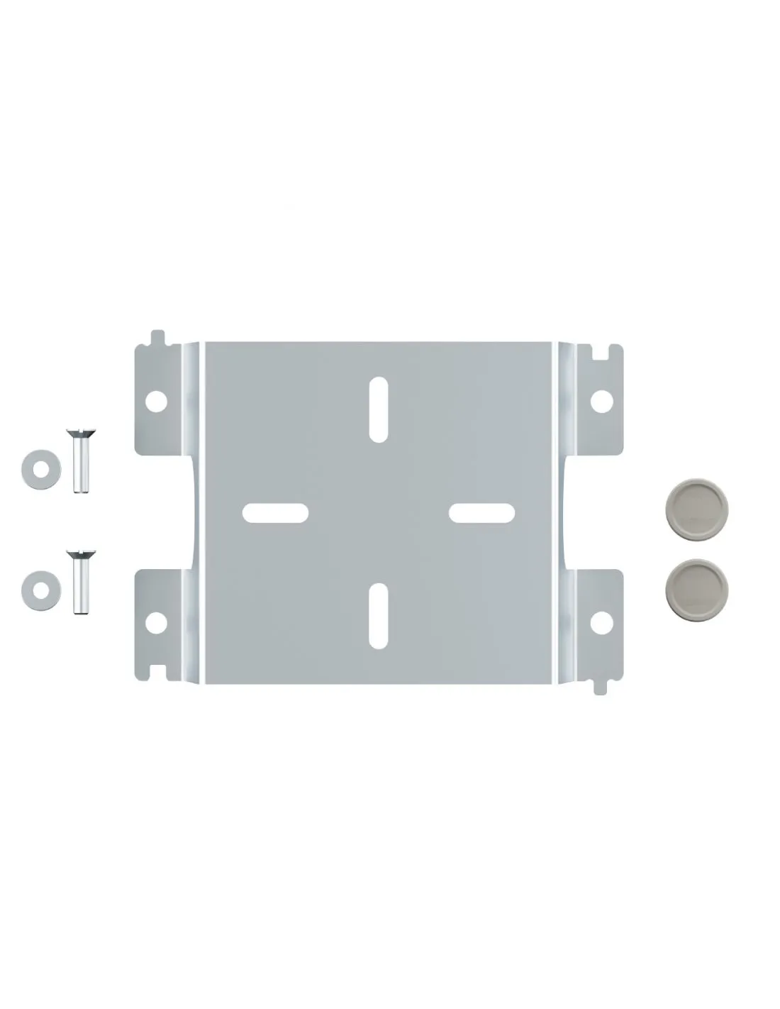 Rehausse Plexo 1 poste inox pour fixation sur panneau sandwich LEGRAND 069492L