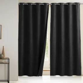 Rideau occultant L140 x H260 cm Noir CONFORT | 3 Suisses