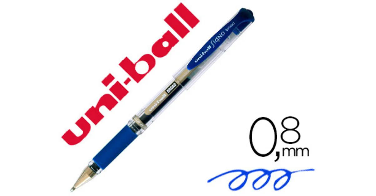 STYLO BILLE SIGNO BROAD BLEU