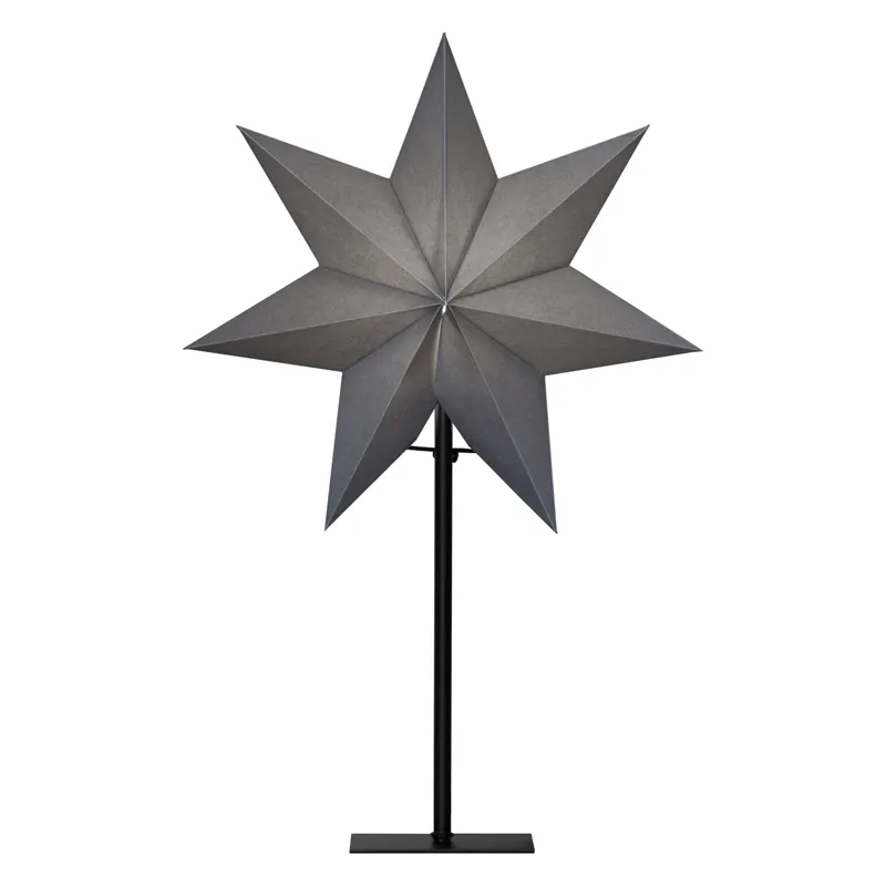 Table Ozen Étoile de Noël en papier noir 1XE14 par Eglo | Éclairage Léonleds