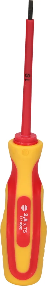 Tournevis VDE pour vis à fente KS Tools , 1000 V, 2,5 mm, isolation de protection