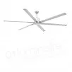 Ventilateur Andros Ø213cm Moteur DC, nickel et télécommande - Faro
