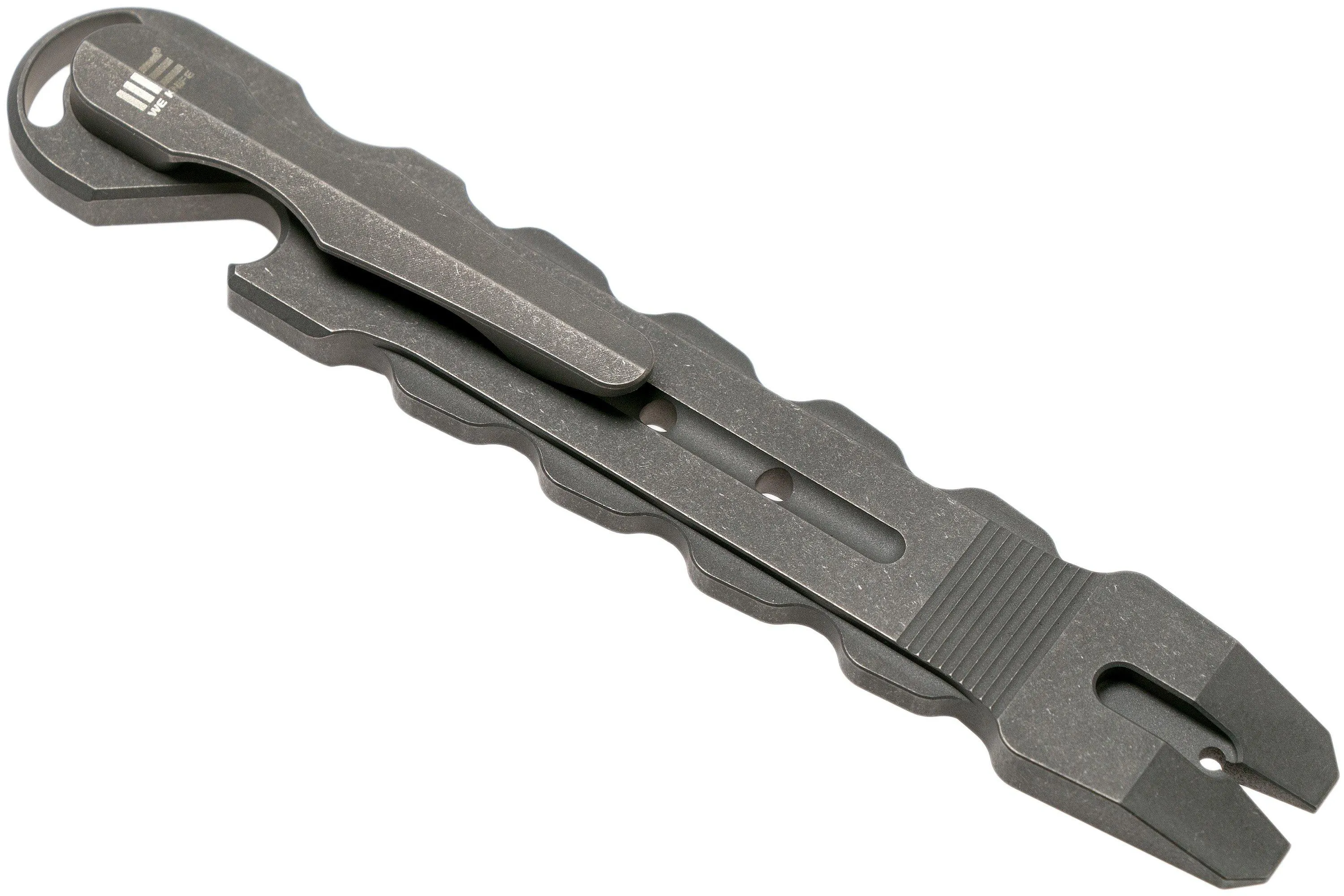 WE Knife Gesila A-08B Grey, titanium prybar